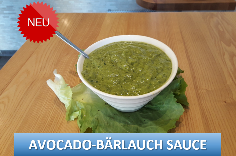 Leckere Avocado-Bärlauch Sauce zu Falafel Karlsruhe